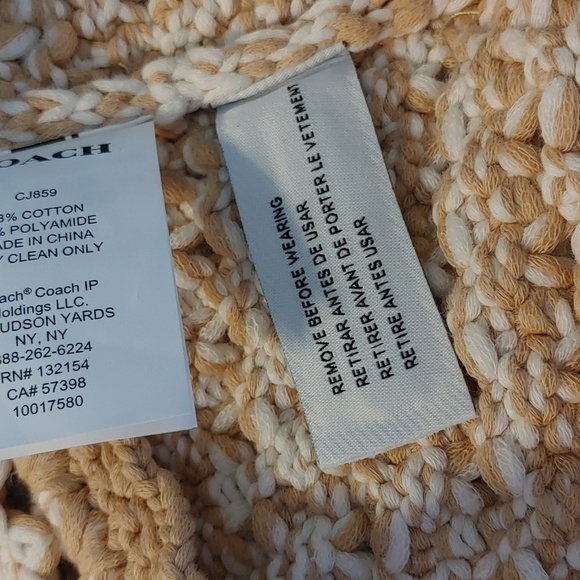 NWOT COACH NEUTRAL KNIT TANK - Picture 14 of 14